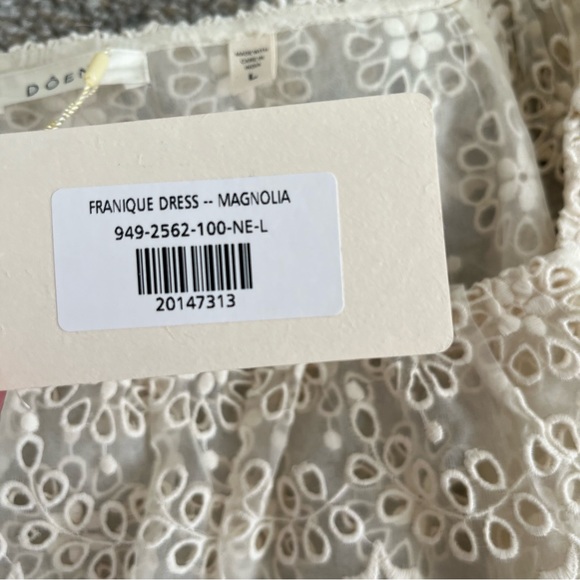 NWT Doen Franique Dress in Magnolia - Picture 8 of 9